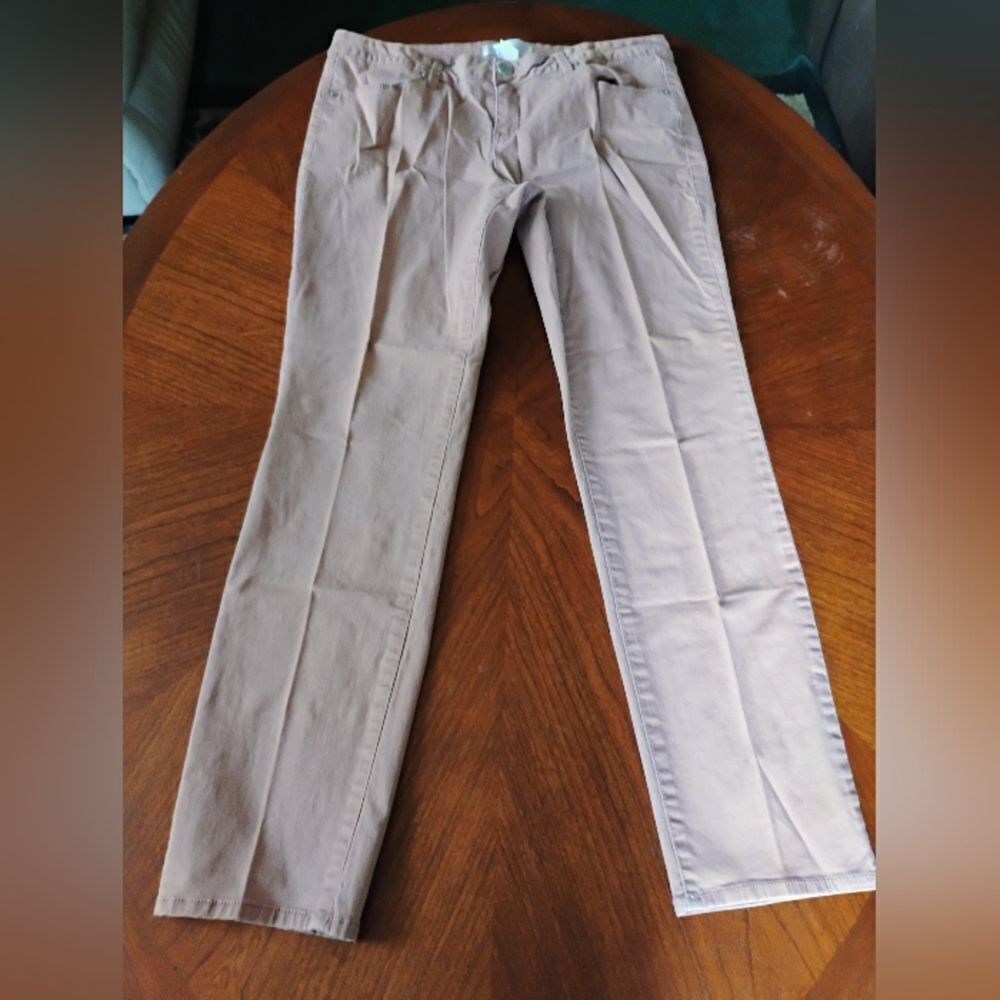 (0926) No Boundaries Tan Denim Jeans Size: 17